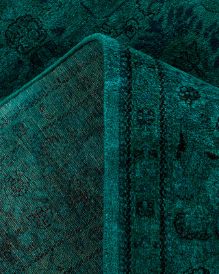 Fine Vibrance, One-of-a-Kind Hand-Knotted Area Rug  - Green, 6' 1" x 8' 7"