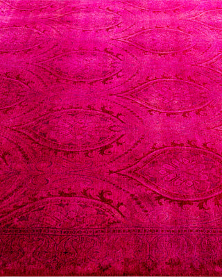 Fine Vibrance, One-of-a-Kind Hand-Knotted Area Rug  - Pink, 6' 3" x 8' 8"