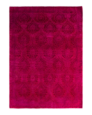 Fine Vibrance, One-of-a-Kind Hand-Knotted Area Rug  - Pink, 6' 3" x 8' 8"
