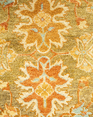 Traditional Hand Knotted Green Area Rug 8' 3" x 10' 5"