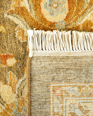 Traditional Hand Knotted Green Area Rug 8' 3" x 10' 5"