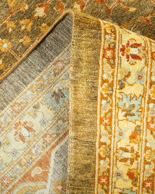 Traditional Hand Knotted Green Area Rug 8' 3" x 10' 5"