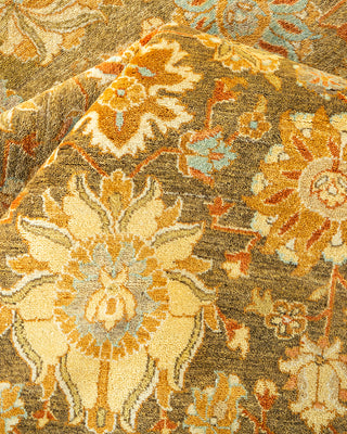 Traditional Hand Knotted Green Area Rug 8' 3" x 10' 5"