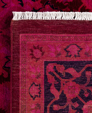 Contemporary Overdyed Wool Hand Knotted Purple Area Rug 8' 1" x 10' 5"