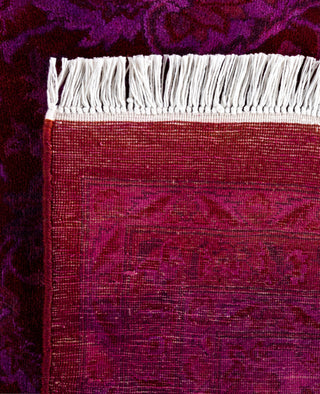 Contemporary Overdyed Wool Hand Knotted Purple Area Rug 8' 1" x 10' 7"