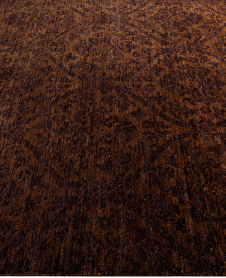 Contemporary Overdyed Wool Hand Knotted Brown Area Rug 6' 1" x 8' 7"