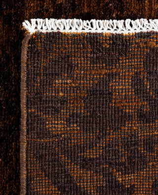 Contemporary Overdyed Wool Hand Knotted Brown Area Rug 6' 1" x 8' 7"
