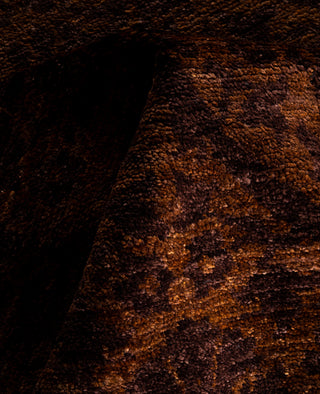 Contemporary Overdyed Wool Hand Knotted Brown Area Rug 6' 1" x 8' 7"