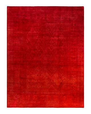 Fine Vibrance, One-of-a-Kind Hand-Knotted Area Rug  - Orange, 9' 3" x 12' 1"