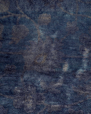 Contemporary Hand-Knotted Overdyed Purple Area Rug 8' 2" x 10' 1"
