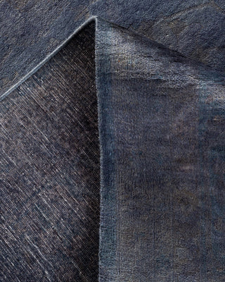 Contemporary Hand-Knotted Overdyed Purple Area Rug 8' 2" x 10' 1"