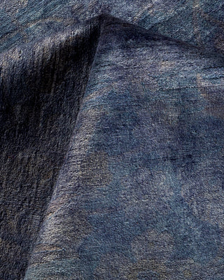 Contemporary Hand-Knotted Overdyed Purple Area Rug 8' 2" x 10' 1"