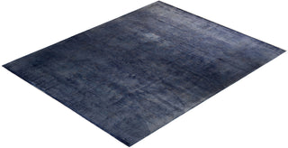 Contemporary Hand-Knotted Overdyed Purple Area Rug 8' 2" x 10' 1"