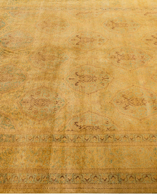 Overdyed Hand-Knotted Wool Modern-Contemporary Gold Area Rug 6' 3" x 9' 0"