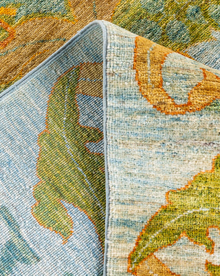 Modern - Contemporary Hand-Knotted Green Area Rug 8' 10" x 12' 3"