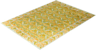 Modern - Contemporary Hand-Knotted Green Area Rug 8' 10" x 12' 3"