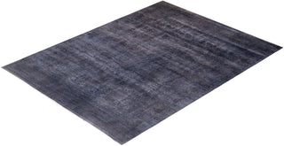 Modern Overdyed Hand Knotted Wool Purple Area Rug 9' 1" x 12' 3"