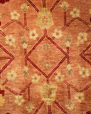 Traditional Hand-Knotted Red Area Rug 8' 1" x 9' 10"