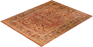 Traditional Hand-Knotted Red Area Rug 8' 1" x 9' 10"