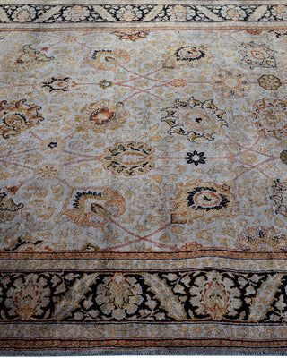 Contemporary Hand Knotted Overdyed Gray Area Rug 4' 7" x 6' 5"