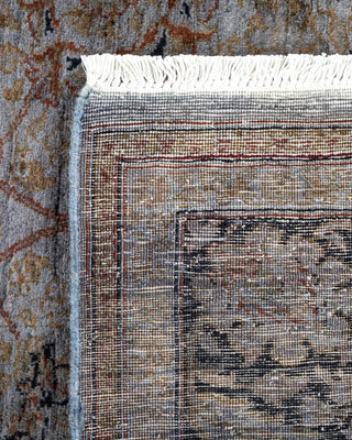 Contemporary Hand Knotted Overdyed Gray Area Rug 4' 7" x 6' 5"
