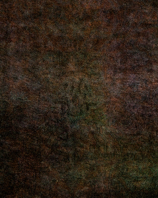 Contemporary Hand Knotted Overdyed Black Runner 2' 6" x 10' 2"