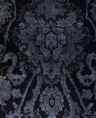 Contemporary Overdyed Wool Hand Knotted Gray Runner 2' 7" x 18' 2"