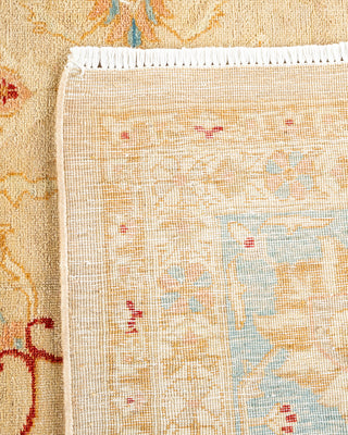 Traditional Hand Knotted Beige Area Rug 9' 2" x 11' 6"