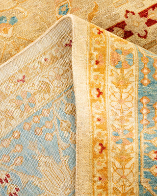 Traditional Hand Knotted Beige Area Rug 9' 2" x 11' 6"