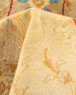 Traditional Hand Knotted Beige Area Rug 9' 2" x 11' 6"