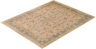 Traditional Hand Knotted Beige Area Rug 9' 2" x 11' 6"