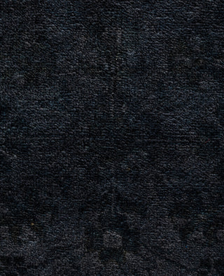 Contemporary Overdyed Wool Hand Knotted Black Area Rug 8' 3" x 10' 1"