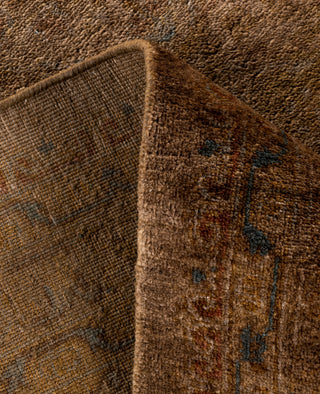 Contemporary Overdyed Wool Hand Knotted Gold Area Rug 8' 3" x 10' 2"