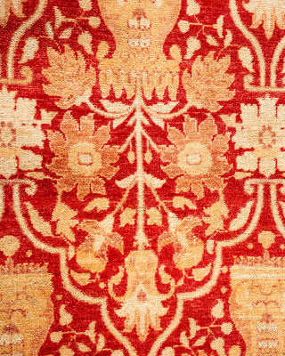 Traditional Hand Knotted Red Area Rug 6' 0" x 9' 2"