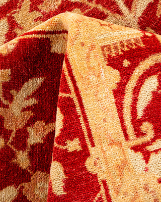 Traditional Hand Knotted Red Area Rug 6' 0" x 9' 2"