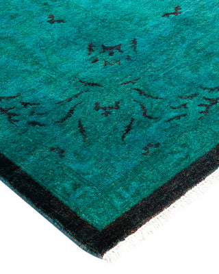 Vibrance, One-of-a-Kind Hand-Knotted Area Rug  - Green, 6' 2" x 8' 10"
