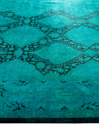 Vibrance, One-of-a-Kind Hand-Knotted Area Rug  - Green, 6' 2" x 8' 10"