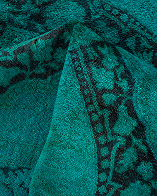 Vibrance, One-of-a-Kind Hand-Knotted Area Rug  - Green, 6' 2" x 8' 10"