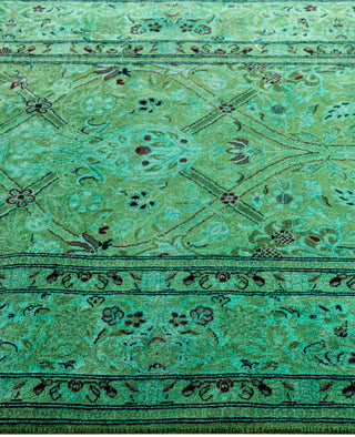 Fine Vibrance, One-of-a-Kind Hand-Knotted Area Rug  - Green, 3' 3" x 5' 2"