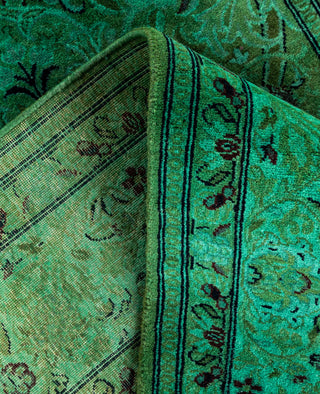 Fine Vibrance, One-of-a-Kind Hand-Knotted Area Rug  - Green, 3' 3" x 5' 2"
