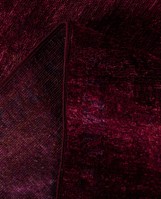 Contemporary Overdyed Wool Hand Knotted Purple Area Rug 8' 1" x 10' 1"