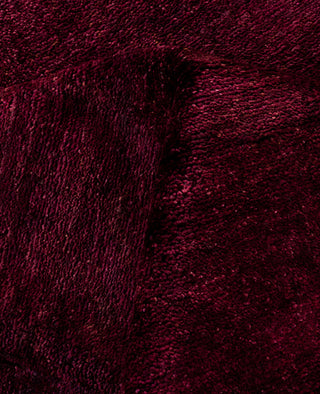 Contemporary Overdyed Wool Hand Knotted Purple Area Rug 8' 1" x 10' 1"