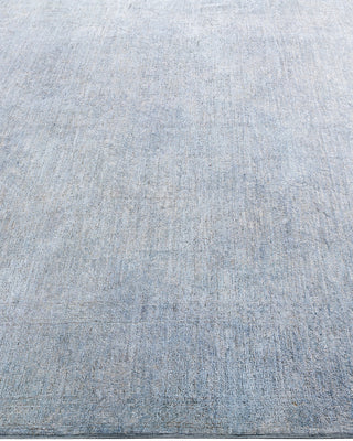 Contemporary Hand-Knotted Overdyed Gray Area Rug 6' 4" x 8' 8"