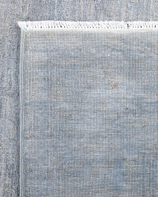 Contemporary Hand-Knotted Overdyed Gray Area Rug 6' 4" x 8' 8"