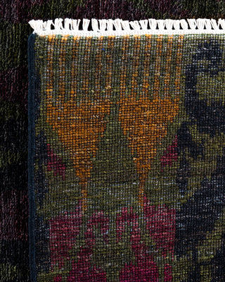 Overdyed Hand-Knotted Brown Area Rug 6' 0" x 9' 2"