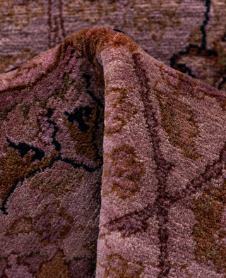 Fine Vibrance, One-of-a-Kind Hand-Knotted Area Rug  - Purple, 3' 0" x 8' 3"