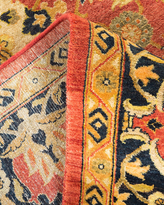 Traditional Hand Knotted Orange Area Rug 6' 3" x 8' 10"