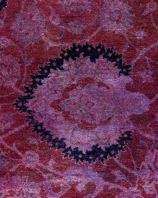Contemporary Hand-Knotted Overdyed Rust Area Rug 6' 0" x 8' 10"