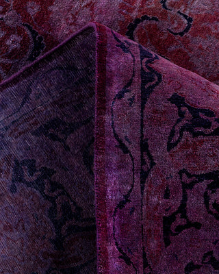 Contemporary Hand-Knotted Overdyed Rust Area Rug 6' 0" x 8' 10"