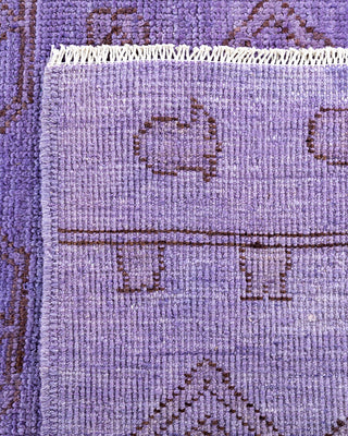 Contemporary Hand-Knotted Modern Abstract Purple Area Rug 6' 1" x 8' 10"